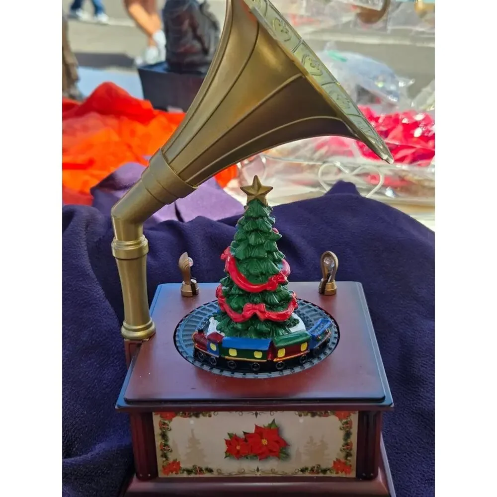 Animated Christmas Train Phonograph by Nature's Mark